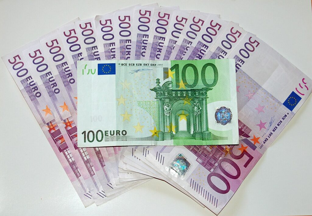 eurot, eurosetelit, raha